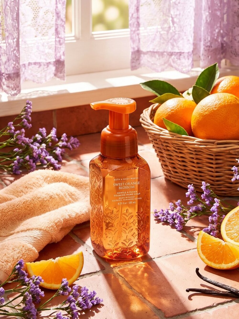 🍊Bath & Body Works Sweet Orange Blossom Gentle & Clean Foaming Hand Soap 8.75oz